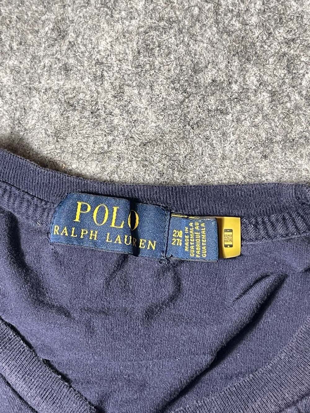 Polo Ralph Lauren Preppy Suit Polo Bear T-Shirt Navy Blue Size 2XL - Picture 3 of 7